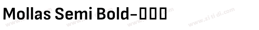 Mollas Semi Bold字体转换